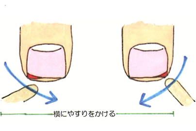 2.やすりのかけ方